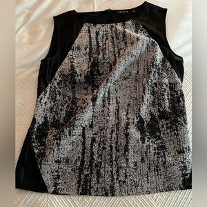 Black “leather-look-alike” (not leather) Professional Blouse